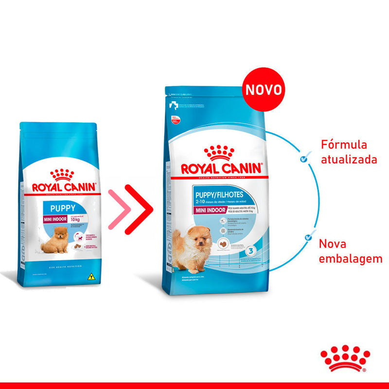 Ração Seca Royal Canin Mini Indoor para Cães Filhotes Porte Pequeno