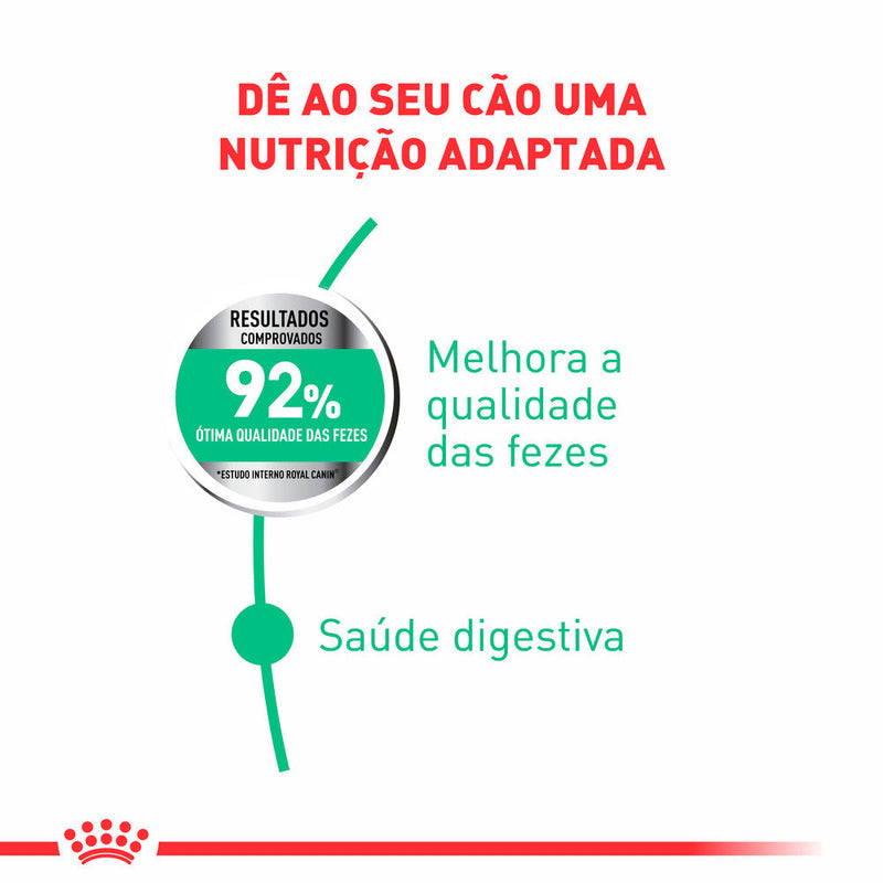 Ração Royal Canin Mini Cuidado Digestivo para Cães Adultos de Porte Pequeno a Partir de 10 Meses de Idade