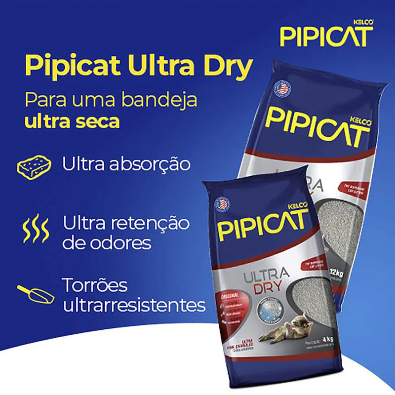 Areia Pipicat Ultra Dry para Gatos