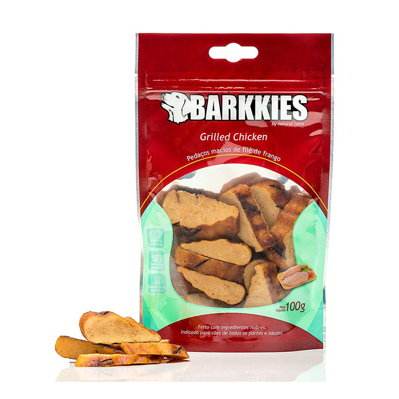 Snack Barkkies Grilled Chicken para Cães 100g