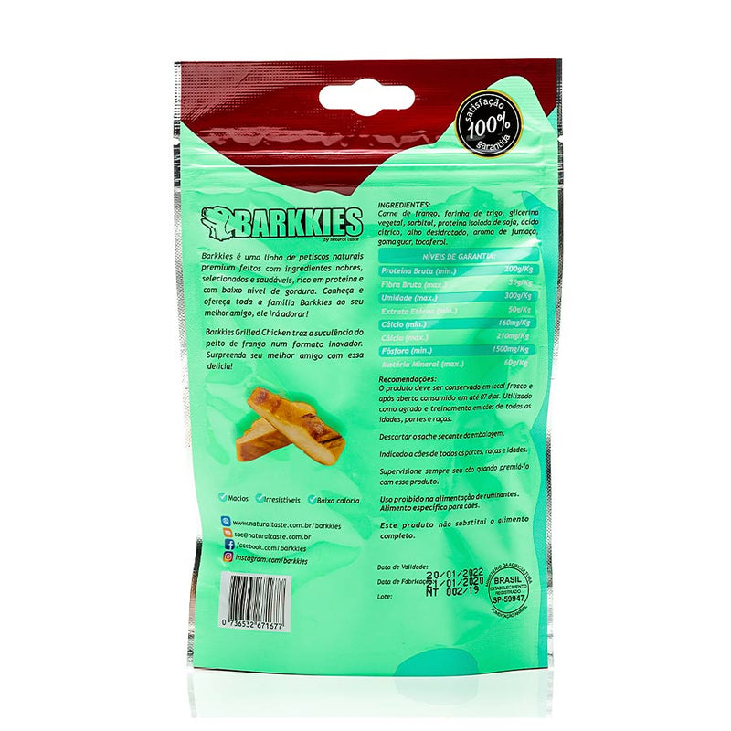 Snack Barkkies Grilled Chicken para Cães 100g