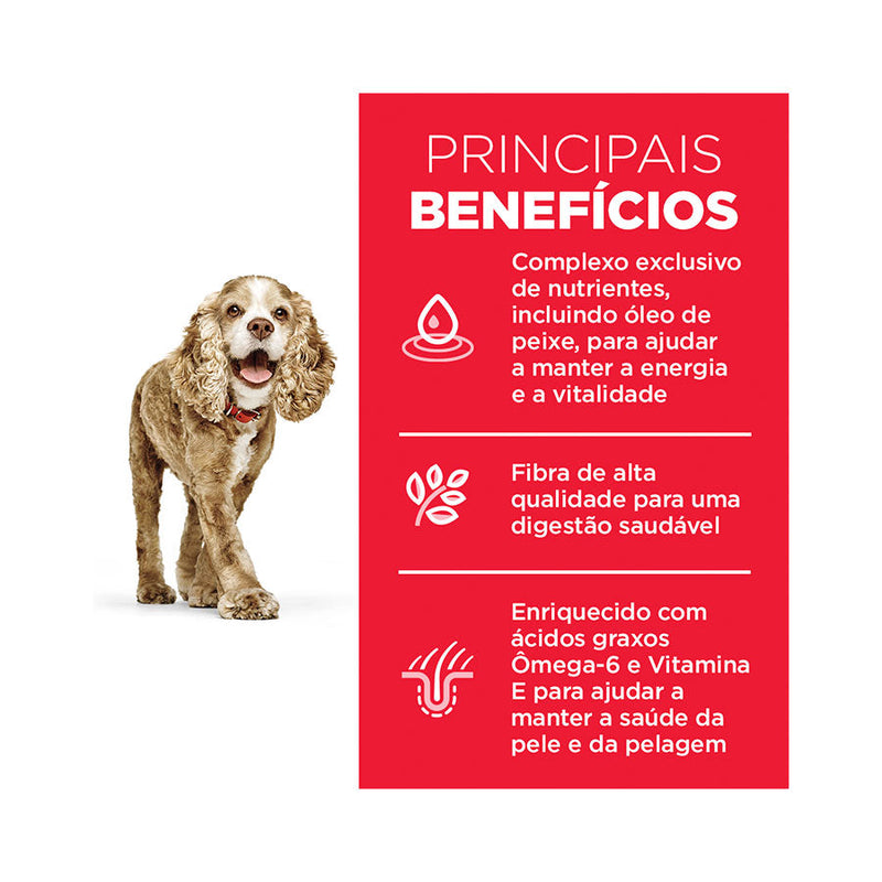 Ração Hills Science Diet para Cães Adultos 11+ de Mini e Pequeno Porte Sabor Frango 2,4kg