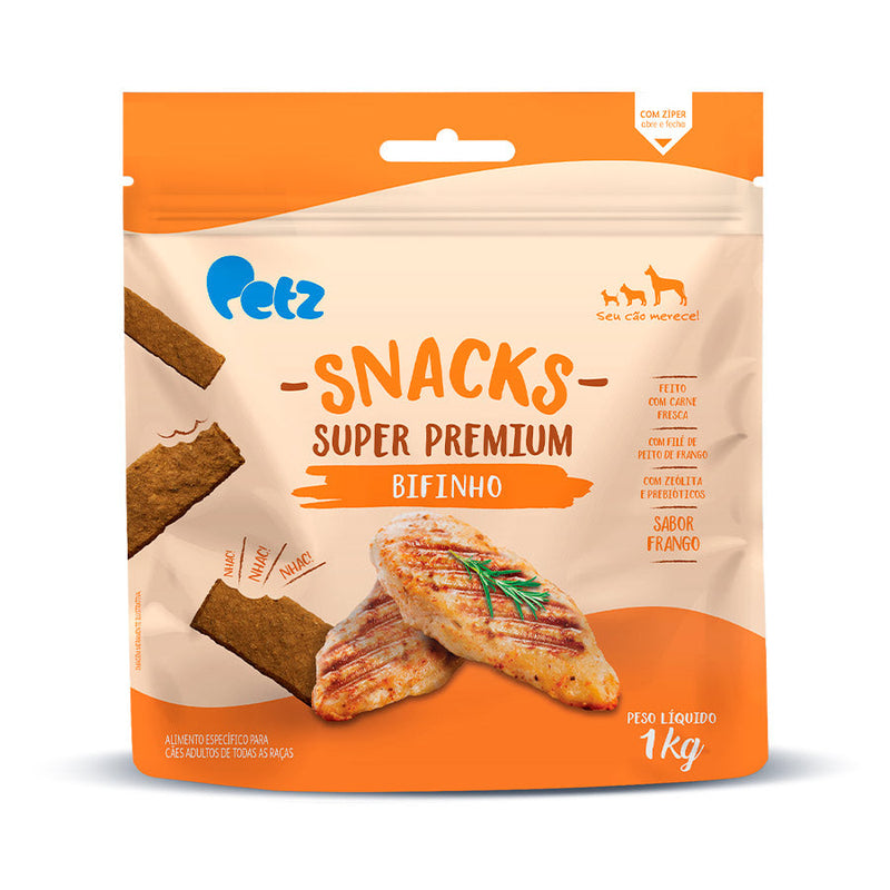 Snack Petz Bifinho Frango para Cães Adultos