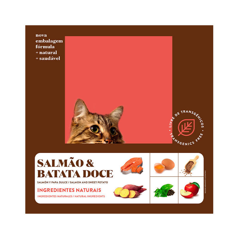 Ração Quatree Supreme para Gatos Castrados Sabor Salmão e Batata Doce