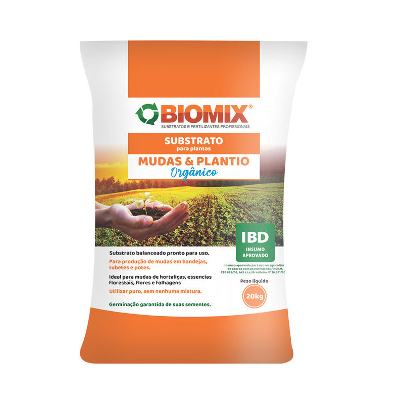 Substrato Biomix Mudas & Plantio Orgânico - 20kg