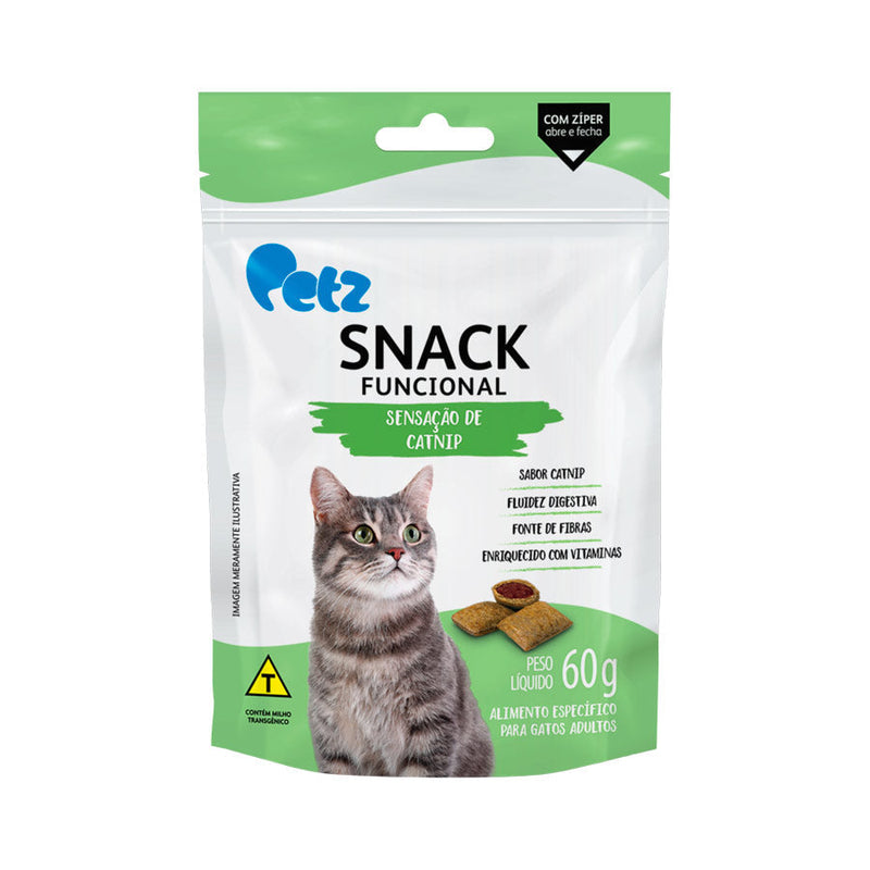 Snack Petz Funcional Sensação de Catnip para Gatos Adultos - 60g