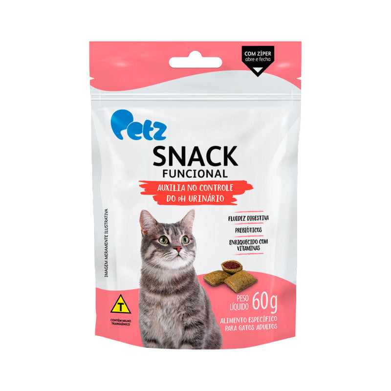 Snack Petz Funcional Controle do Ph Urinário para Gatos Adultos - 60g