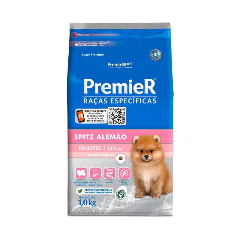 Ração Premier Raças Específicas Spitz para Cães Filhotes 2.5 Kg