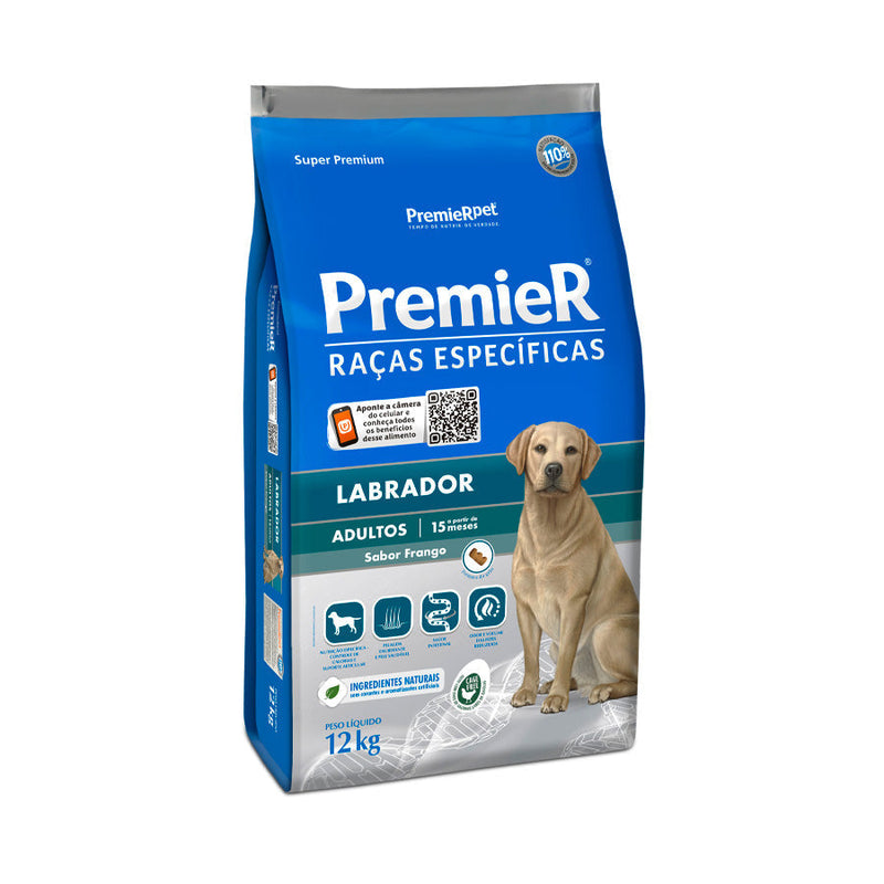 Ração Premier Raças Específicas Labrador para Cães Adultos - 12kg