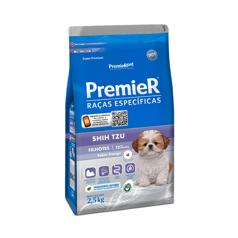 Ração Premier Raças Específicas Shih Tzu para Cães Filhotes 2.5 Kg