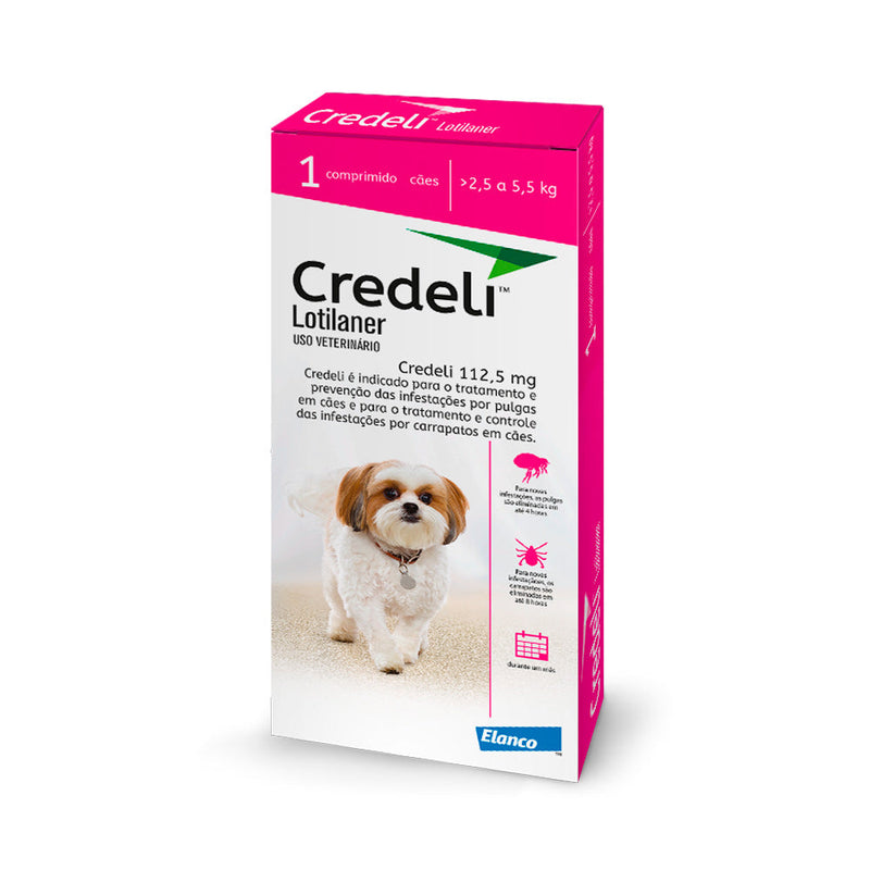 Antipulgas Credeli Elanco para Cães 2,5 a 5,5kg