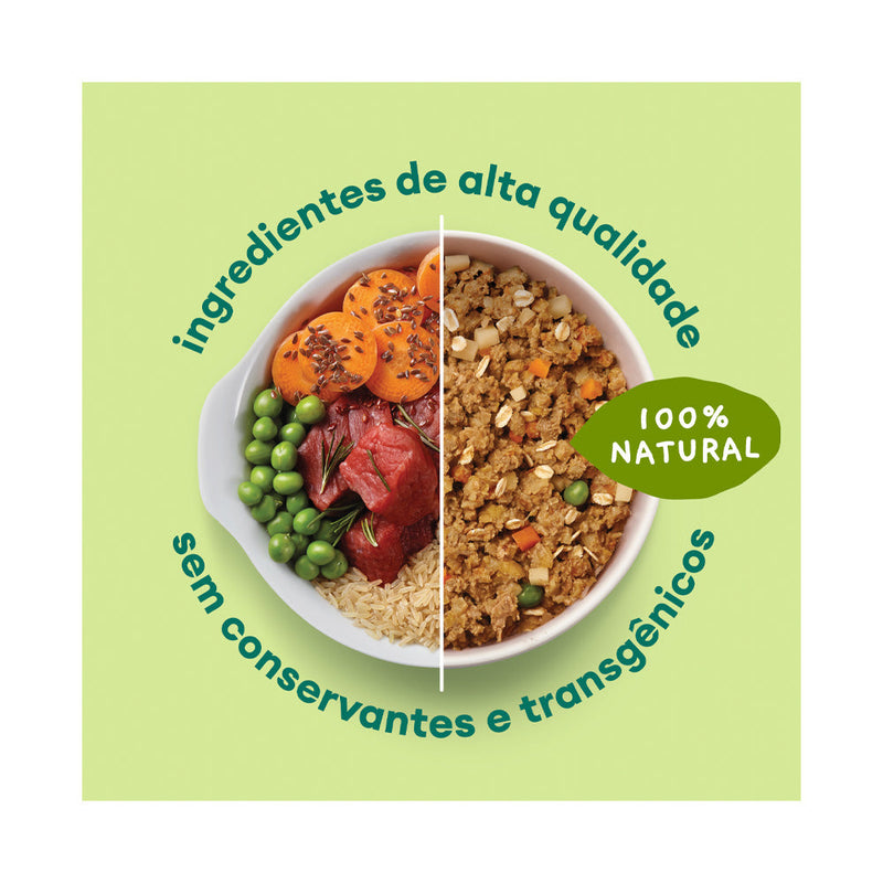 Ração Úmida Natural Pet Delícia Cordeiro com Legumes Proteína Alternativa para Cães Adultos 320 g