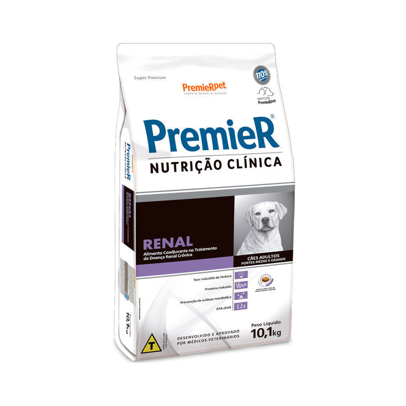 Ração Premier Nutrição Clínica Renal para Cães Adultos de Porte Médio e Grande 10,1 kg