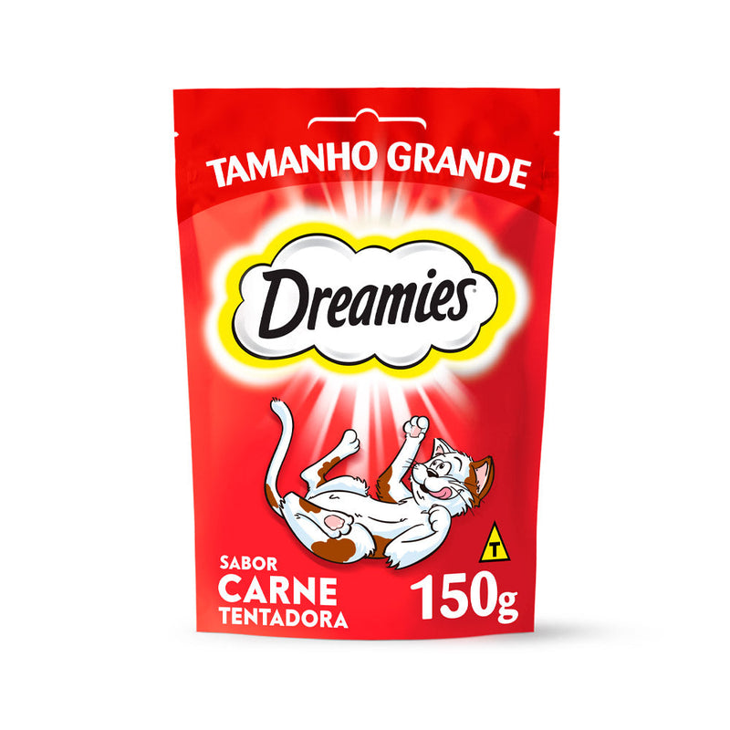 Petisco Dreamies Sabor Carne Tentadora para Gatos Adultos