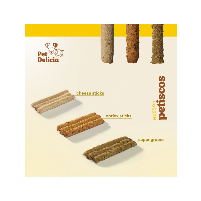 Petisco Natural Pet Delícia Cheese Vitalidade Prebióticos para Cães 120 g