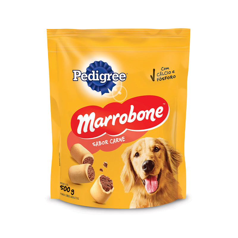 Biscoito Pedigree Biscrok Marrobone para Cães Adultos Sabor Carne