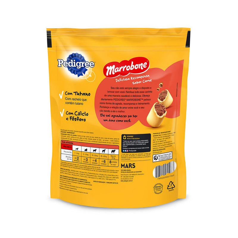 Biscoito Pedigree Biscrok Marrobone para Cães Adultos Sabor Carne