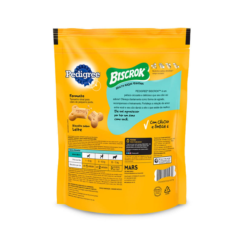 Biscoito Pedigree Biscrok Mini para Cães Adultos de Raças Pequenas