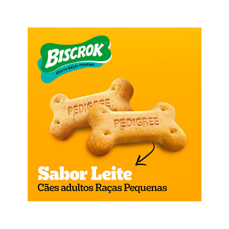 Biscoito Pedigree Biscrok Mini para Cães Adultos de Raças Pequenas