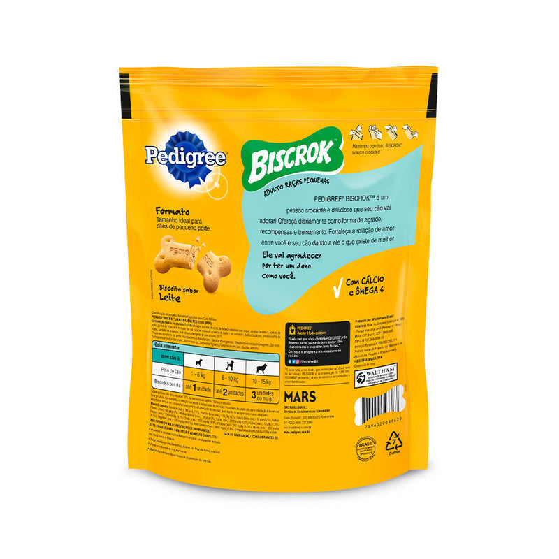 Biscoito Pedigree Biscrok Mini para Cães Adultos de Raças Pequenas