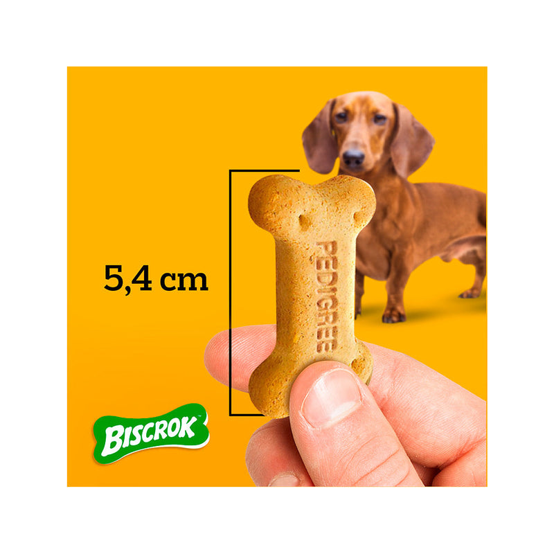 Biscoito Pedigree Biscrok Mini para Cães Adultos de Raças Pequenas