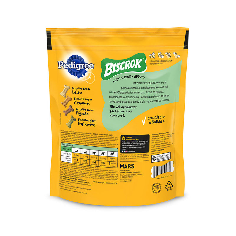 Biscoito Pedigree Biscrok Multi para Cães Adultos