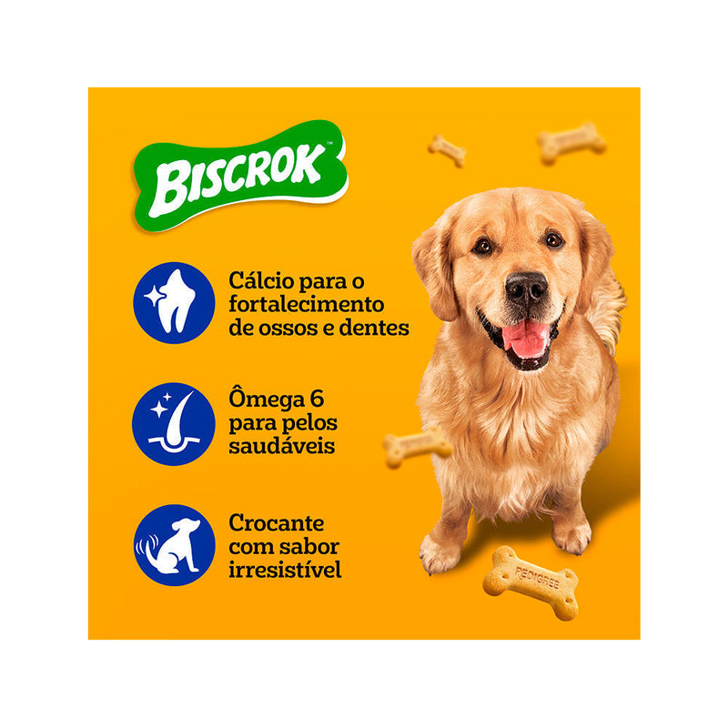 Biscoito Pedigree Biscrok Multi para Cães Adultos