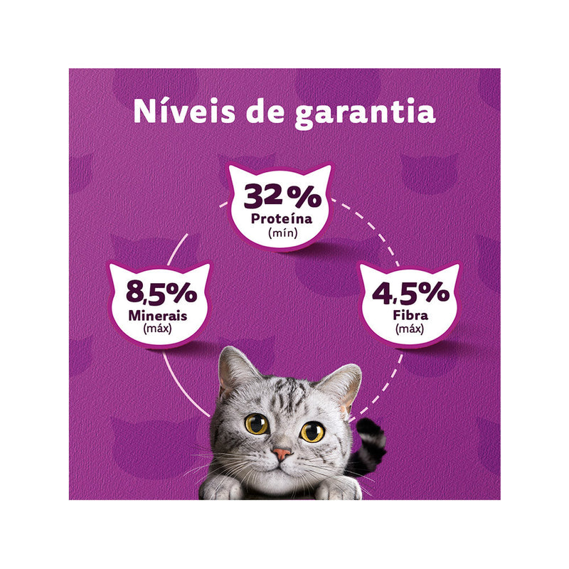 Ração Whiskas para Gatos Adultos Castrados Sabor Peixe