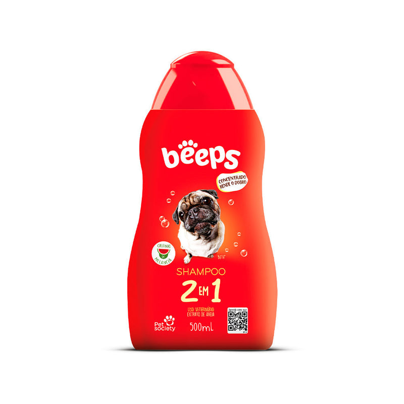 Shampoo Beeps 2 em 1 para Cães e Gatos 500ml