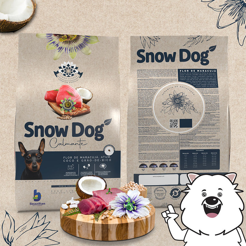 Ração Snow Dog Flores Calmante para Cães Adultos de Porte Pequeno