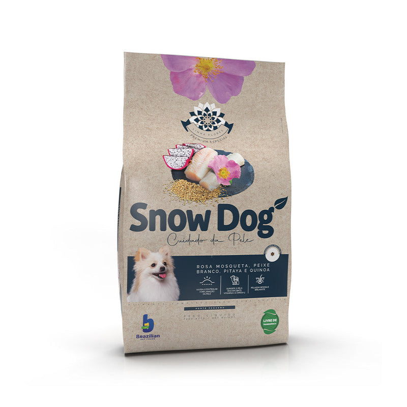 Ração Snow Dog Flores Cuidado da Pele para Cães Adultos de Porte Pequeno