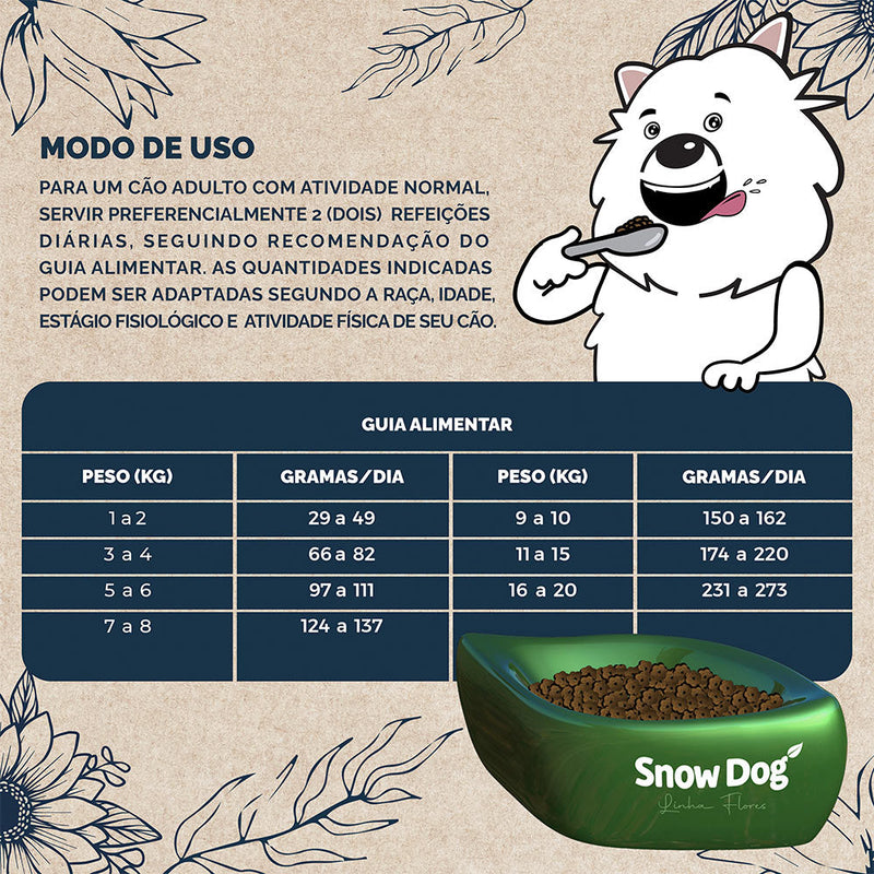 Ração Snow Dog Flores Longevidade para Cães Adultos de Porte Pequeno