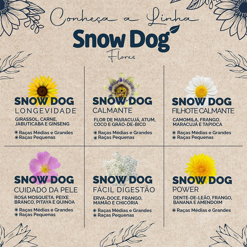 Ração Snow Dog Flores Longevidade para Cães Adultos de Porte Pequeno