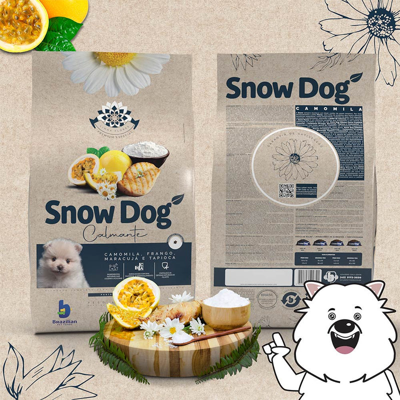 Ração Snow Dog Flores Calmante para Cães Filhotes de Porte Pequeno