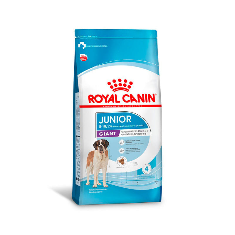 Ração Seca Royal Canin Giant Puppy para Cães Gigantes Filhotes de 8 a 18/24 Meses de Idade - 15 Kg