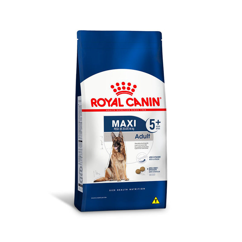 Ração Seca Royal Canin Maxi Adult 5+ para Cães Adultos de Porte Grande com 5 Anos ou mais - 15 Kg