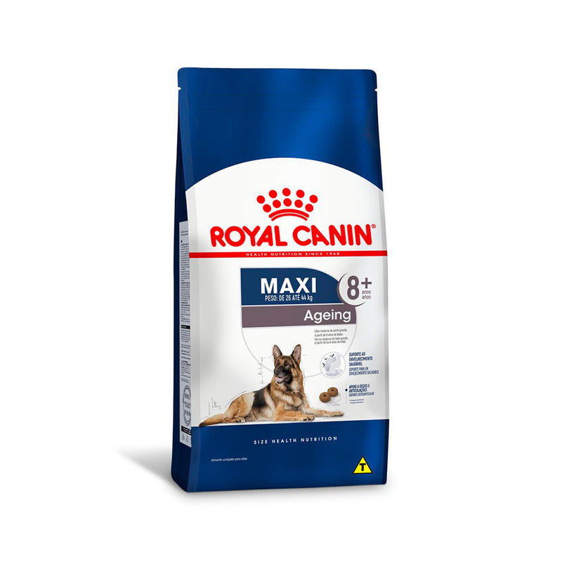 Ração Seca Royal Canin Maxi Ageing 8+ para Cães Idosos de Porte Grande com 8 Anos ou mais - 15 Kg