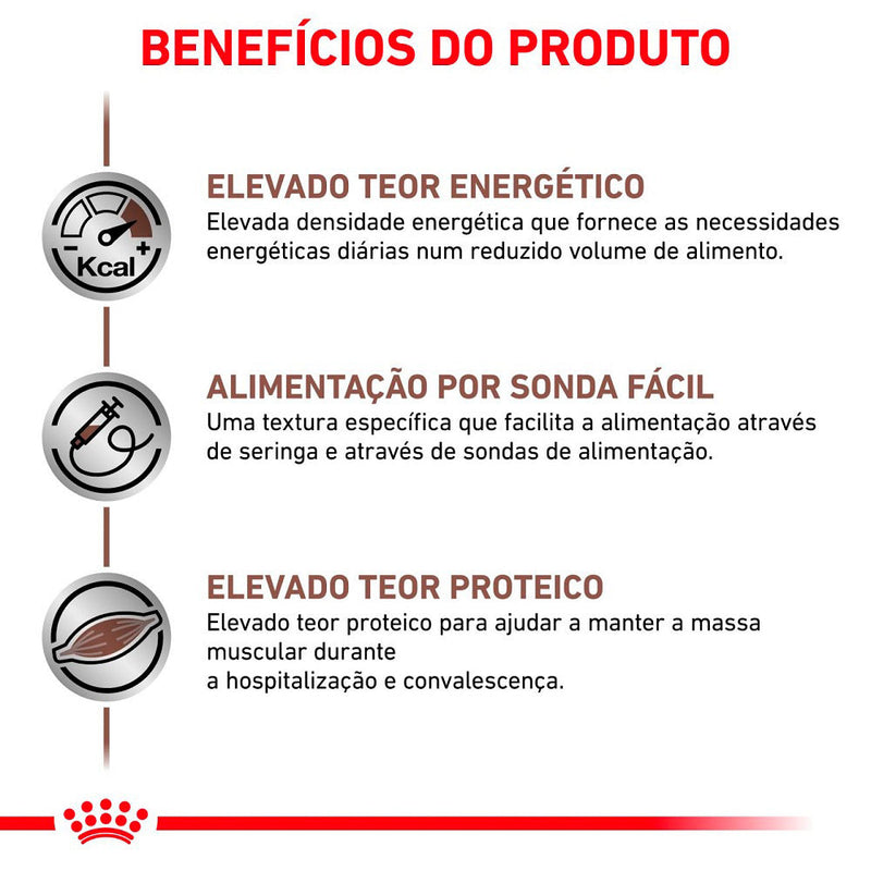 Ração Úmida Royal Canin Lata Veterinary Diet Recovery para Cães e Gatos em Recuperação - 195 g