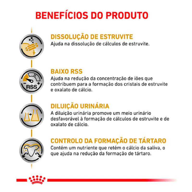 Ração Seca Royal Canin Veterinary Diet Urinary Small Dog para Cães de Porte Pequeno com Cálculos Urinários