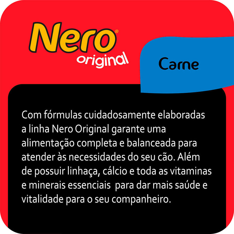 Ração Nero Original para Cães Adultos Sabor Carne