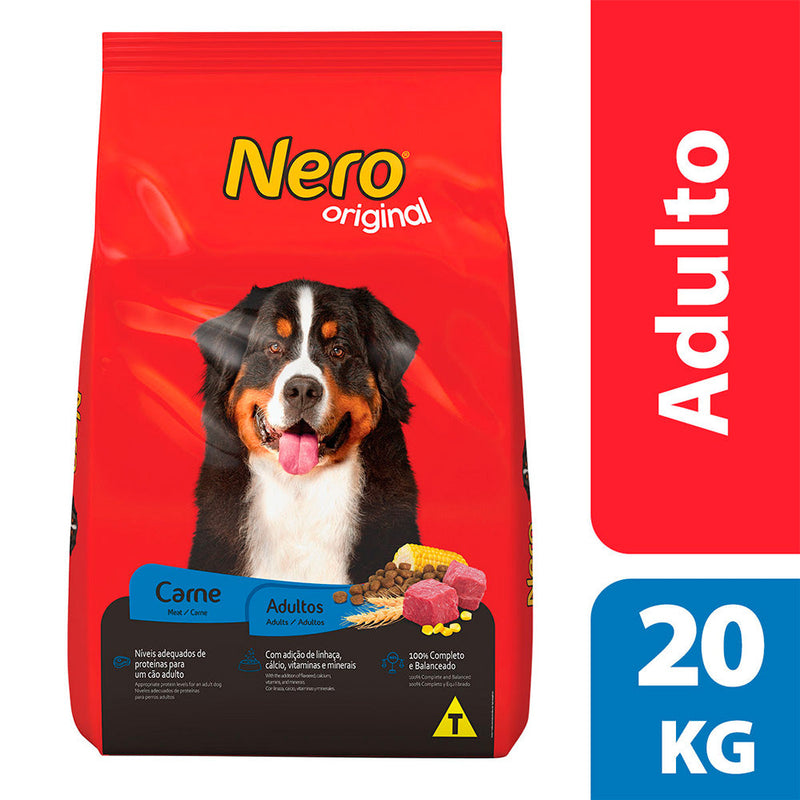 Ração Nero Original para Cães Adultos Sabor Carne