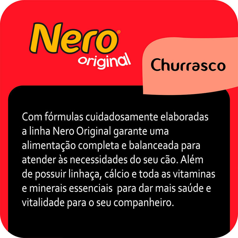 Ração Nero Original para Cães Adultos Sabor Churrasco 15kg