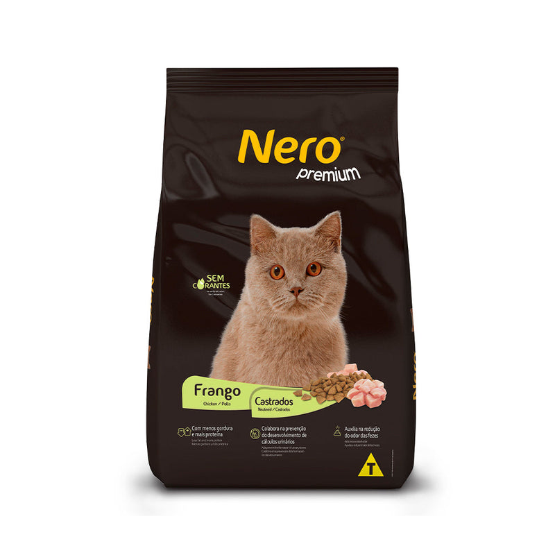 Ração Nero Premium para Gatos Castrados Sabor Frango 20kg