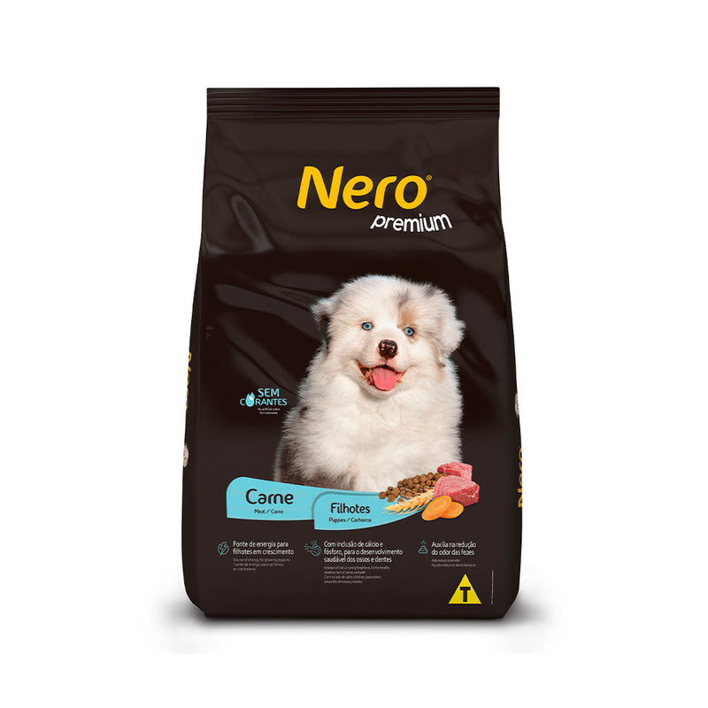 Ração Nero Premium para Cães Filhotes Sabor Carne 15kg