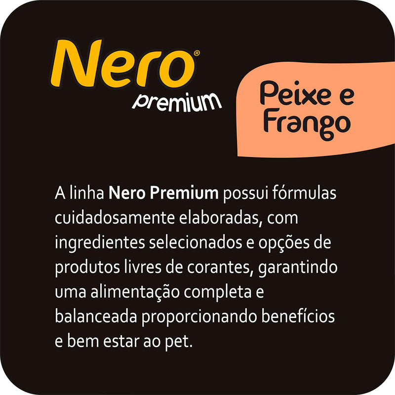 Ração Nero Premium para Gatos Adultos Sabor Peixe e Frango 20kg