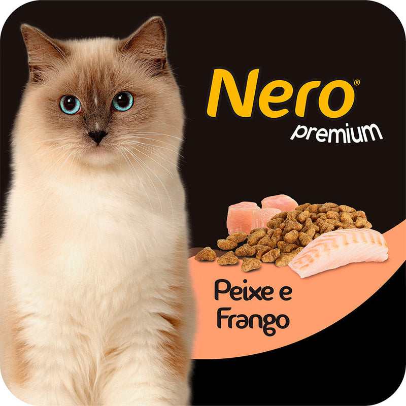 Ração Nero Premium para Gatos Adultos Sabor Peixe e Frango 20kg