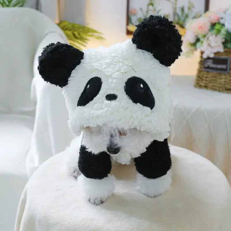 Moletom com Capuz de Panda Fofo para Cães Pequenos