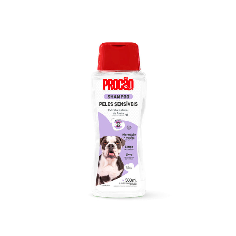 Shampoo Procão Peles Sensíveis para Cães e Gatos 500 ml