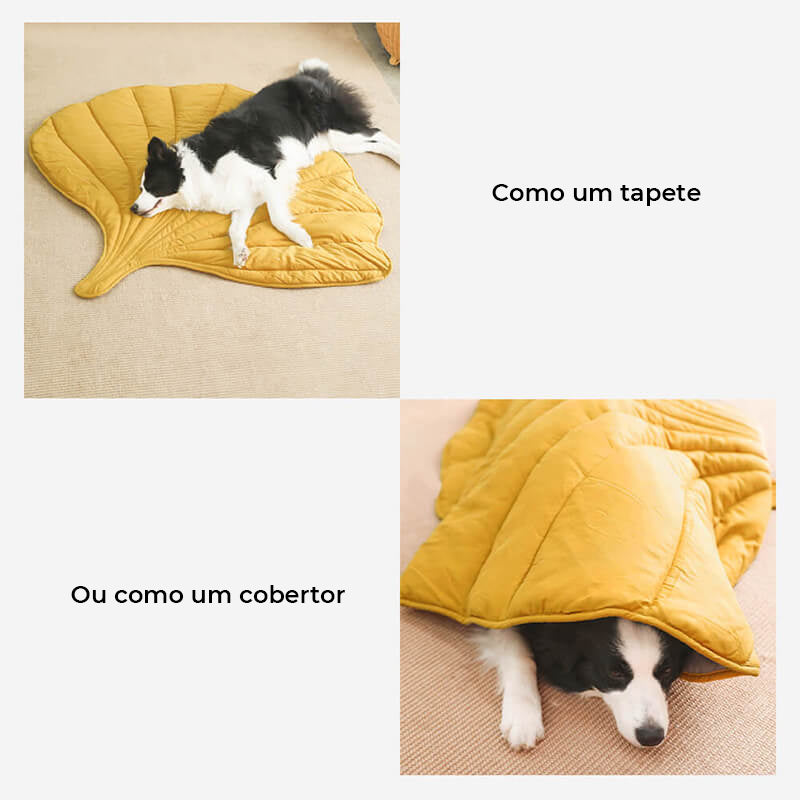 Cobertor para Cachorro em Formato de Folha