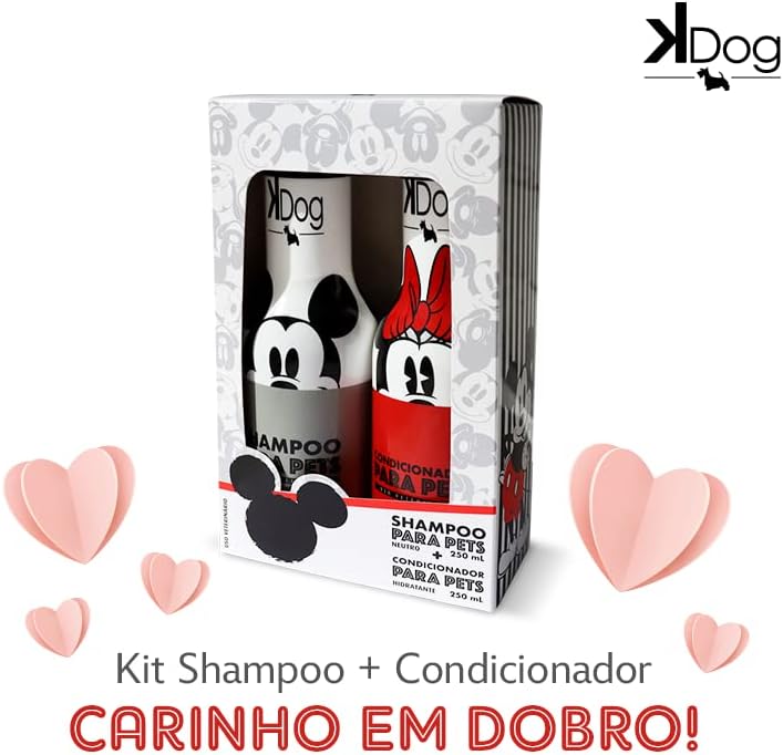 KDog Kit Shampoo E Condicionador 250 Ml Disney K-Dog Colorido